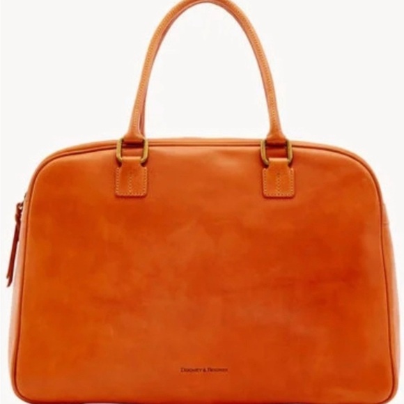 Dooney & Bourke Orange Travel Bag with Structured Design - Picture 2 of 11